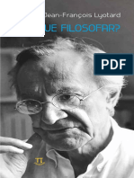 Lyotard, Jean- François. Por Que Filosofar