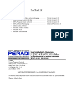 Daftar Dokumen Magang