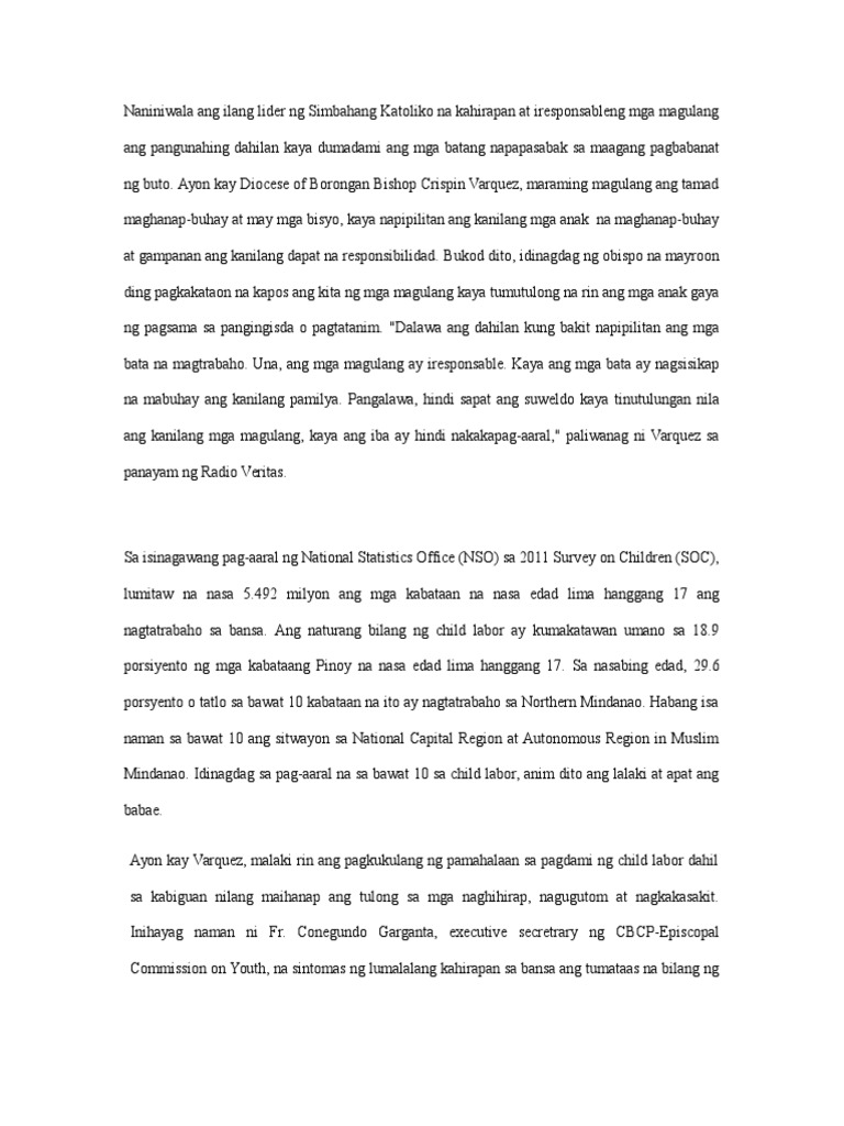 Thesis title about child labor image