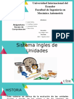 Sistema Inglés de Unidades