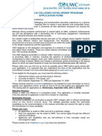 2016 UWC Vietnam Application Form PDF