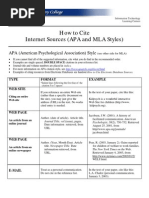 Download How to Cite Internet Sources in APA and MLA by Enjoy Myself SN31244089 doc pdf