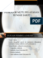 Inikator Mutu Pelayanan Rs