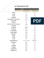 Zyxel Router Password List