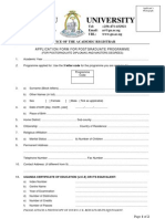 Form C - For Postgraduate Programmes