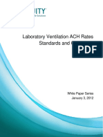 Ventilation ACH Rates Standards Guidelines