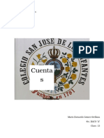 Plantilla Cuentas de Contabilidad