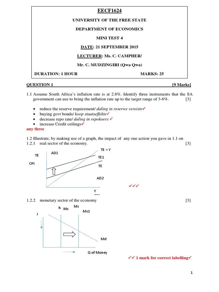 Mini Test 4 - Memo PDF | PDF | Business | Finance & Money Management