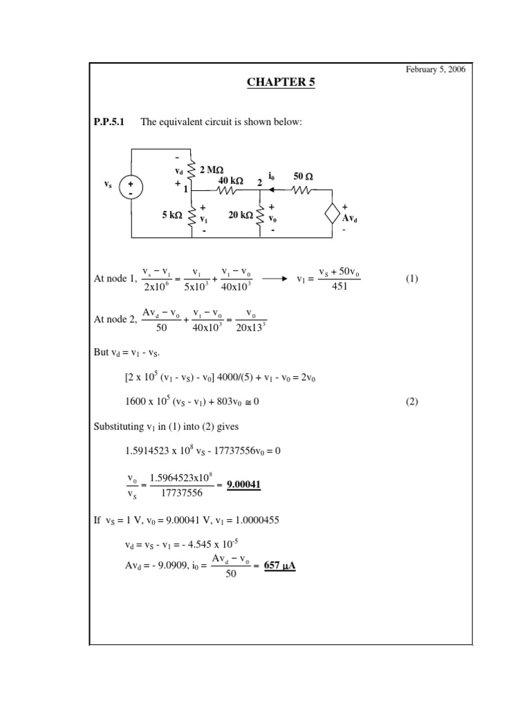 Chapt 05 | PDF | Analog Circuits | Computer Engineering