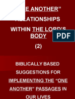 One Another Relationships Within the Lord's Body 2 P. P.