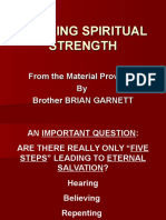 Building Spiritual Strength P. P. Intro