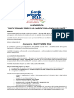 Regolamento per le primarie aperte del centrosinistra a Cantù (CO), 13.11.2016