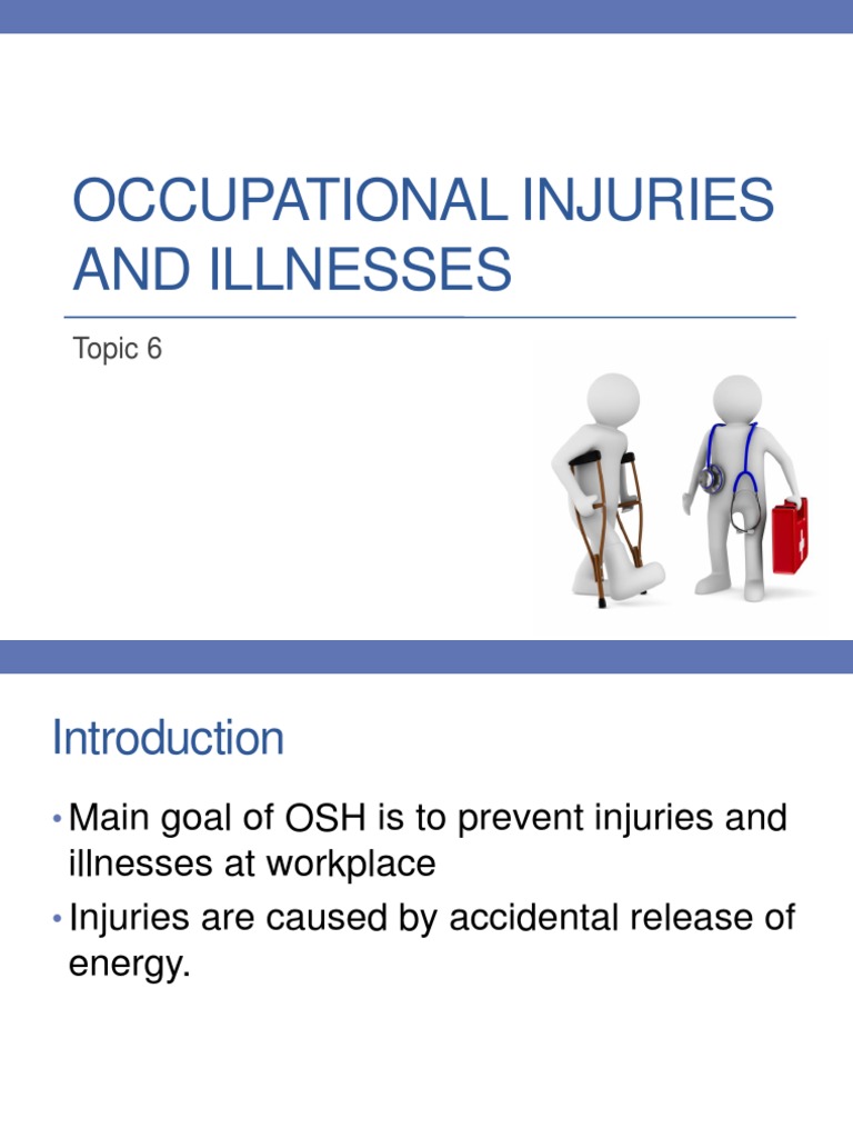 07 - Topic 6 - Occupational Injuries and Illnesses | PDF | Science ...