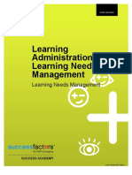 Learning Administration Learning Needs M PDF