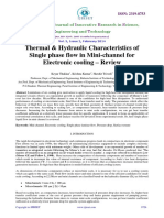 Thakkar Et Al. 2014 Thermal and Hydraulic Characteristics of Single Phase Flow in Mini-Channel For Electronic Cooling - Review