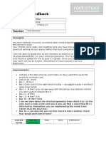 Teacher Feedback: Name Date Unit/Crit Eria Teacher