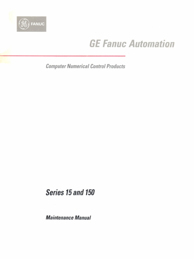 Fanuc Series 15-Model A Maintenance Manual (B-61215E - 04) | PDF