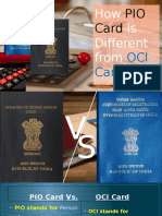 How PIO Card Is Different From OCI Card