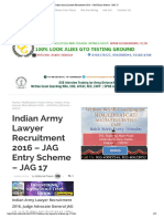 Indian Army Lawyer Recruitment 2016 – JAG Entry Scheme - JAG 17