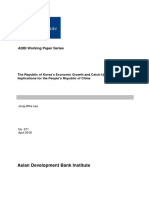 The Republic of Korea's Economic Growth and Catch-Up: Implications For The People's Republic of China