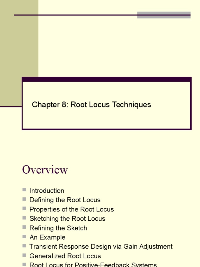 Root Locus Techniques Explained | PDF | Control Theory | Systems Theory