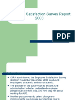 Employee Satisfaction Survey Presentation