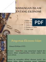 Pandangan Islam Tentang Ekonomi