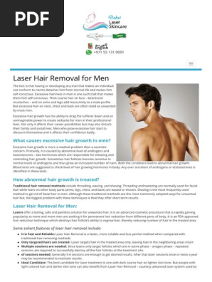 Laser Hair Removal For Men Hair Removal Hair