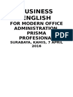 For Modern Office Administration Prisma Profesional: Business English