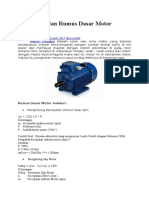 Pengertian Dan Rumus Dasar Motor Induksi