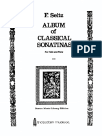 SEITZ Album of Classical Sonatinas Vn PF