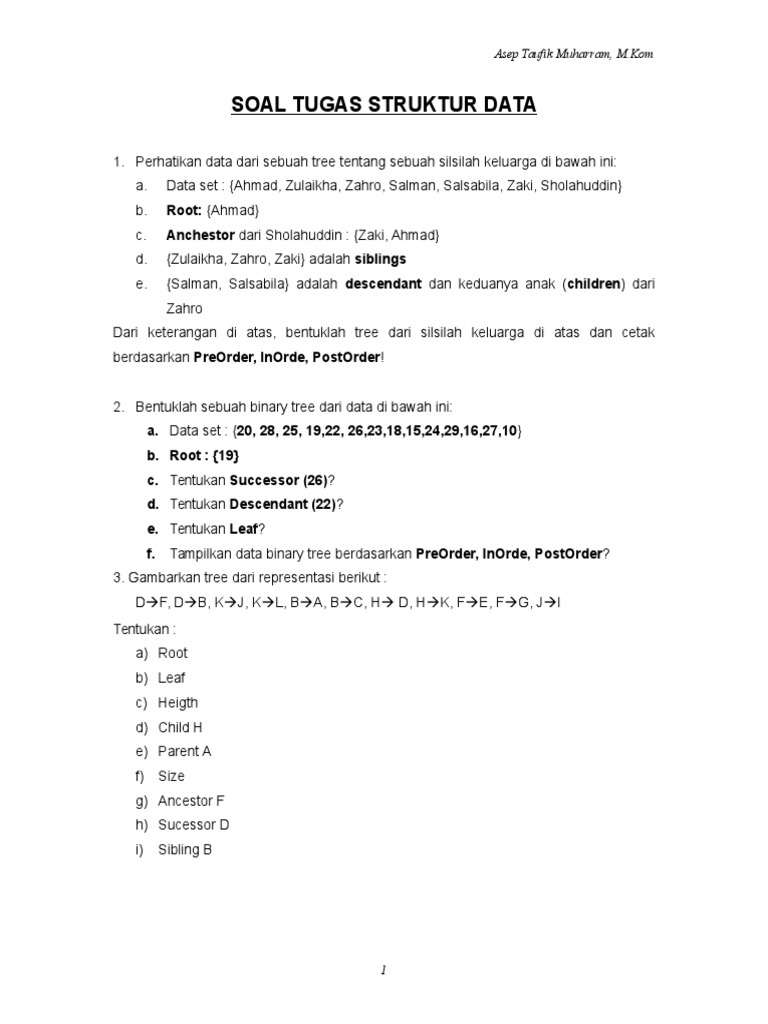 Tugas Struktur Data Mahasiswa | PDF | Komputer