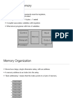 Registers vs. Memory: Control