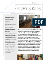 Mr. Haney's Week 35 Newsletter