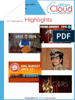 Current Affairs February Study PDF Capsule 2016 by AffairsCloud