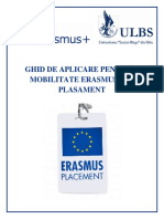 Ghid de Aplicare Mobilitate Erasmus Plasament