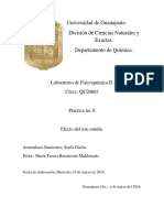 Efecto ion común equilibrio químico