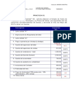 Elaboración de Costo de Produción