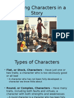 analyzing character in a story  english ii honors 
