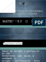 Matriz de Priorizacion