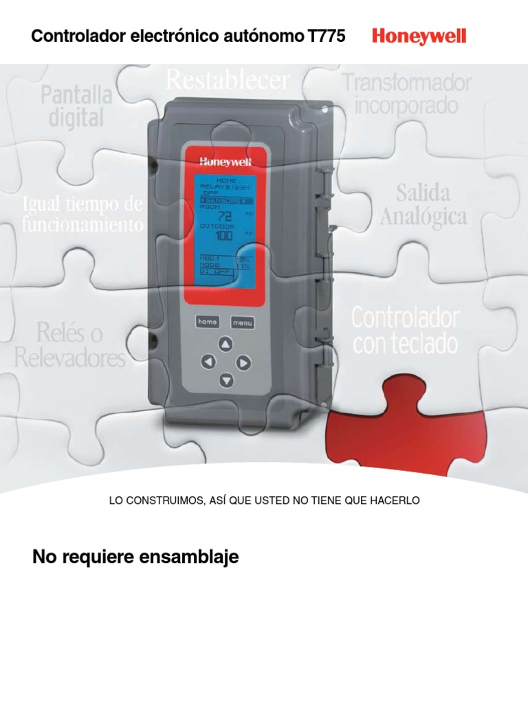 Honeywell Brochure T775 PDF Energía y recursos Naturaleza