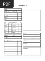 Heroes Unlimited Character Sheet | PDF | Leisure Activities | Entertainment