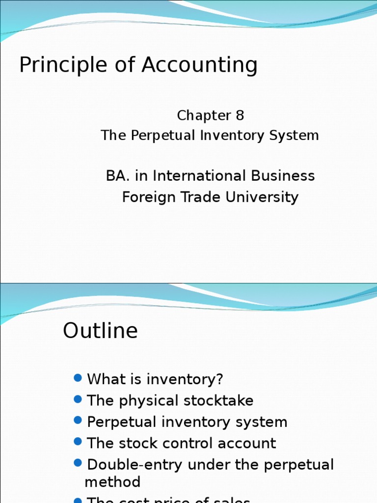 Perpetual Inventory System Explained | PDF | Debits And Credits ...