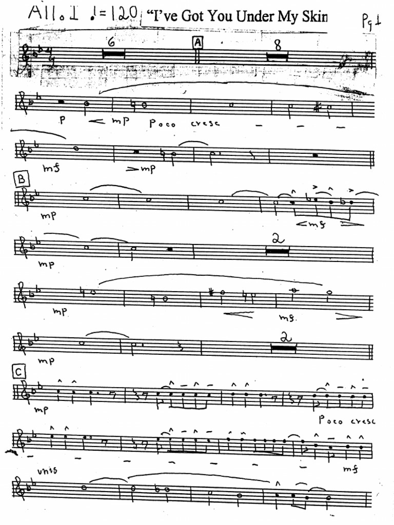 Big Band - I've Got You Under My Skin (Sinatra) PDF | PDF