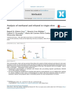 Analysis of Methanol and Ethanol in Virgin Olive