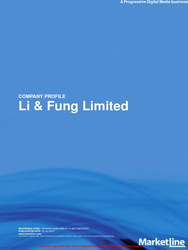 Li & Fung Limited PDF Supply Chain Management Logistics