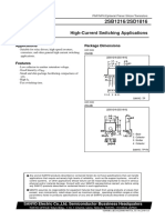 2SB1216/2SD1816: High-Current Switching Applications