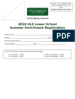 2016 ls summer enrichment registration form