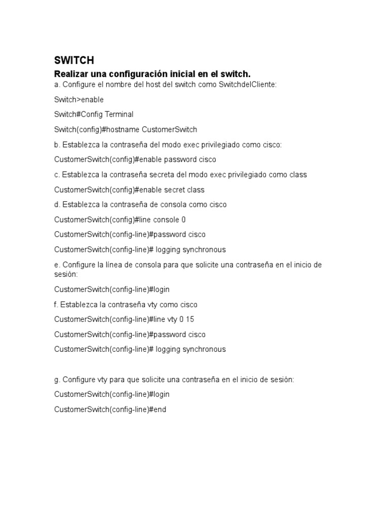 Comandos CISCO | PDF | Protocolos de red | Estándares de internet