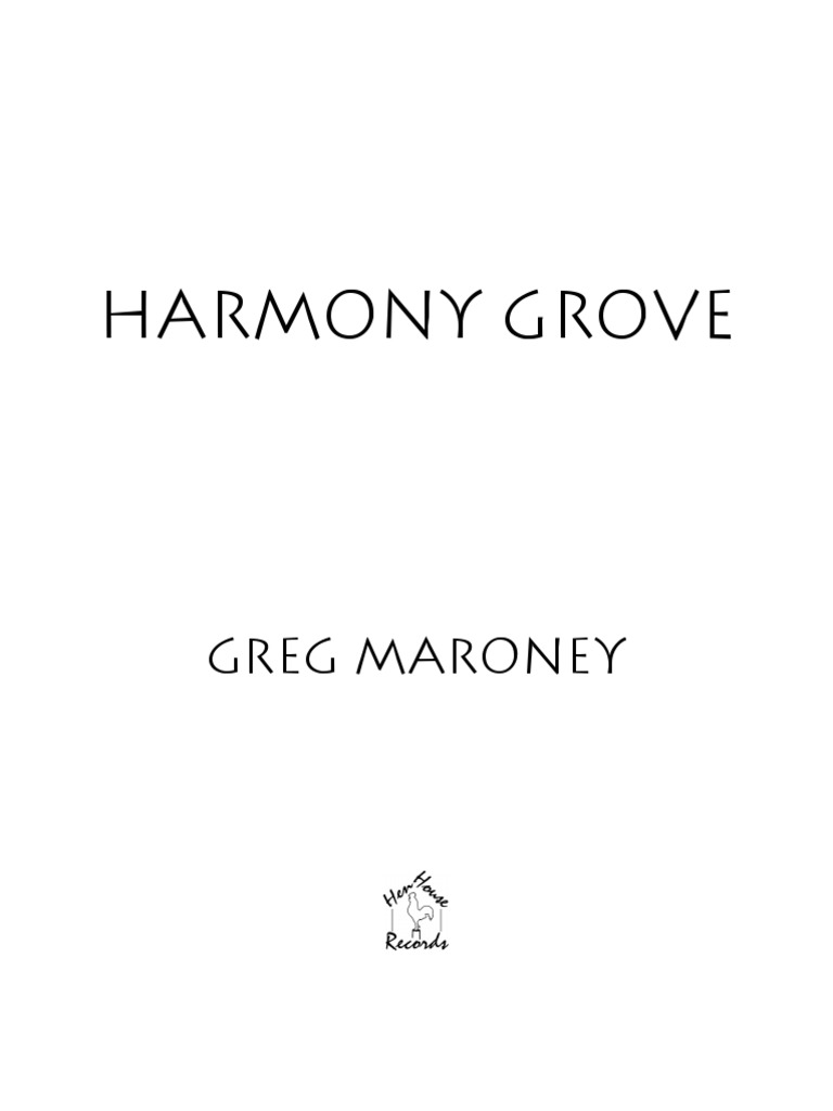 Greg Maroney Harmony Grove PDF